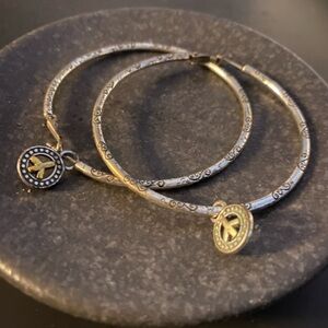 Brighton peace sign hoops